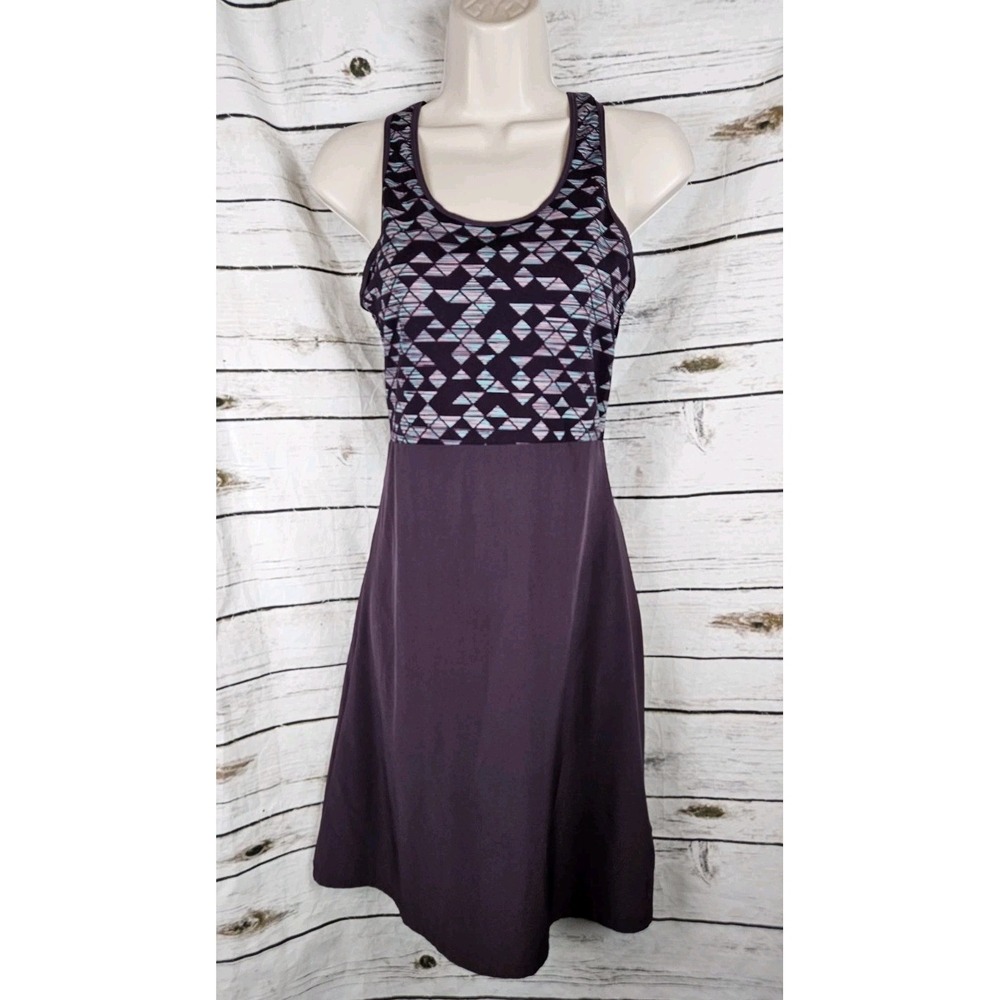 Smartwool Racer Back Dress XS Merino Wool Blend Nylon Skirt Plum Womens